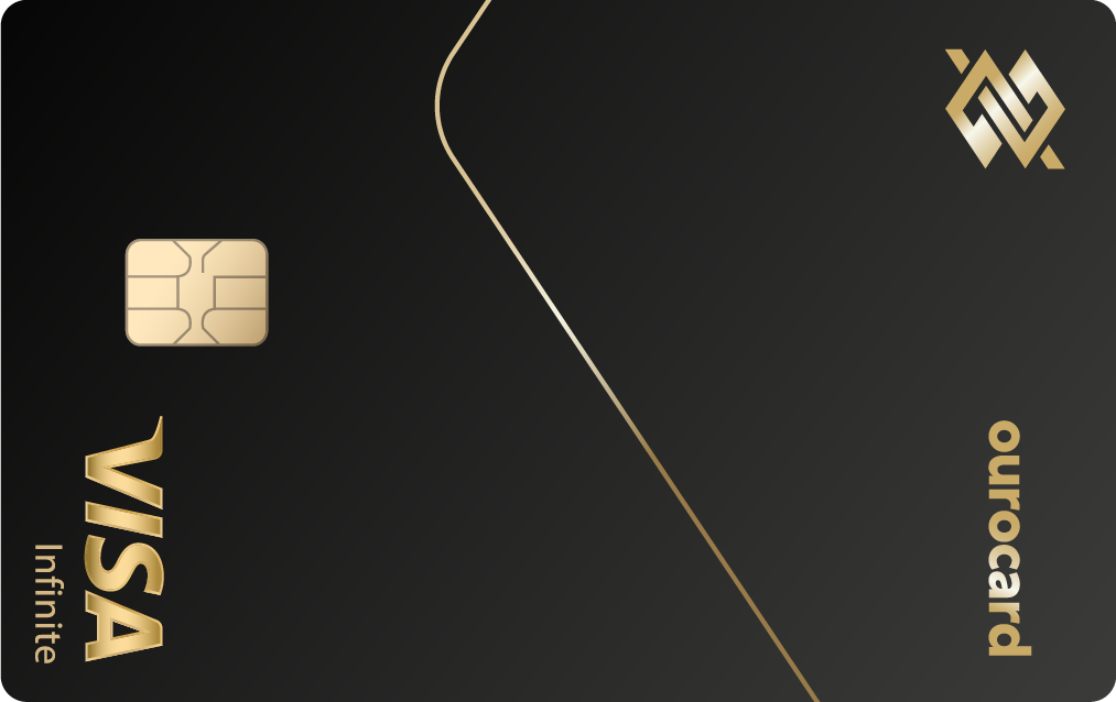 Imagem do cartão Ourocard Visa Infinite
