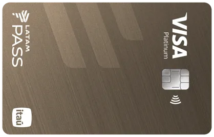 Imagem do cartão de crédito LATAM Pass Itaú Visa Platinum