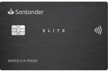 Cartão de crédito Cartão Santander Elite Cashback Imagem do cartão de crédito Cartão Santander Elite Cashback