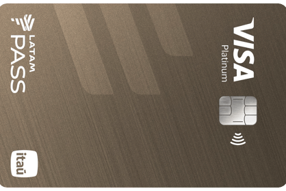 Imagem do cartão de crédito LATAM Pass Itaú Visa Platinum