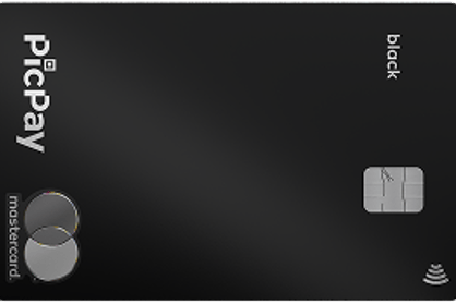Cartão de crédito PicPay Black Imagem do cartão de crédito PicPay Black